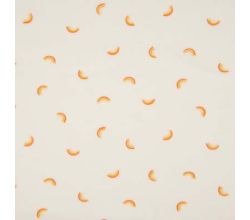 Nicky Velour Print - Rainbows, Ecru
