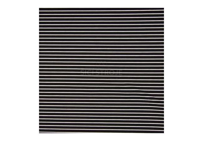 Punta Yarn Dyed Stripes - Black White Small 0,3 x 0,8 cm