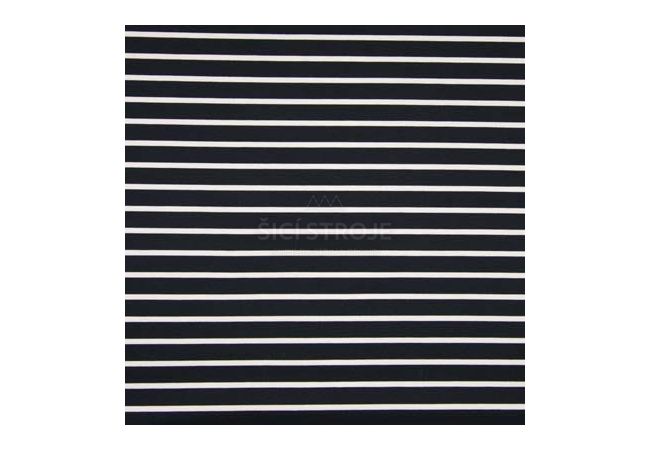 Punta Yarn Dyed Stripes - Navy White Large 0,5 x 1,2 cm