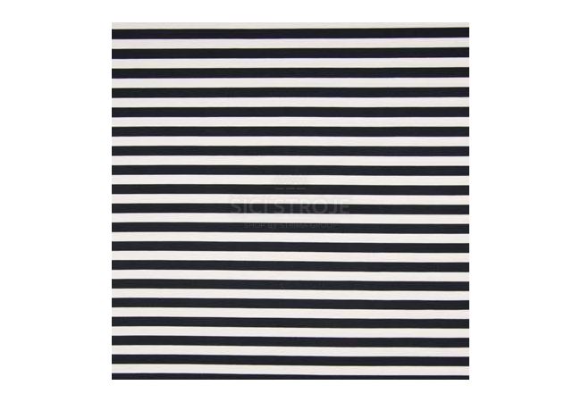 Punta Yarn Dyed Stripes - Navy White Medium 0,8 x 1,1 cm