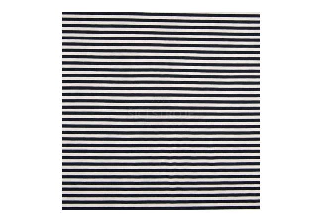 Viscose/EA Stripes - Navy 0,5 x 0,5 cm