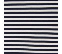 Yarn Dyed French Terry - Navy/White 1,3 x 1,3 cm