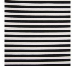 Yarn Dyed French Terry - Black/White 1,3 x 1,3 cm
