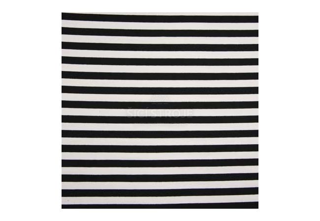 Yarn Dyed French Terry - Black/White 1,3 x 1,3 cm