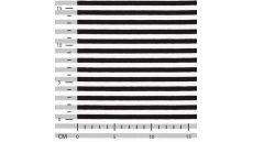 Viscose/EA Stripe - Black 5 mm