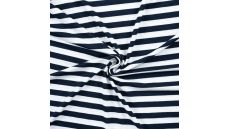 Viscose/EA Stripe - Navy 10 mm