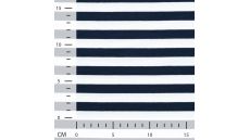 Viscose/EA Stripe - Navy 10 mm