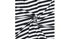 Viscose/EA Stripe - Black 10 mm
