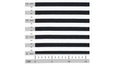 Viscose/EA Stripe - Black 10 mm