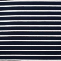Viscose/EA Stripe - Navy 15/5 mm