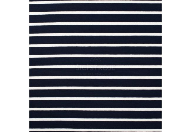 Viscose/EA Stripe - Navy 15/5 mm