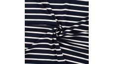 Viscose/EA Stripe - Navy 15/5 mm