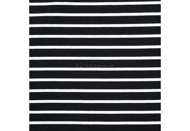 Viscose/EA Stripe - Black 15/5 mm
