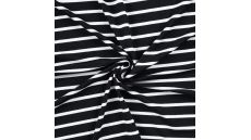 Viscose/EA Stripe - Black 15/5 mm