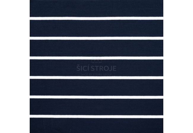 Viscose/EA Stripe - Navy 30/5 mm