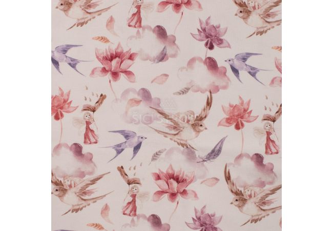 Gots Jersey Digital - Fairies, Nude