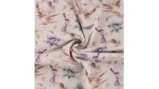 Gots Jersey Digital - Fairies, Mauve