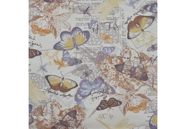 Gots Organic F.Terry - Butterfly, Dusty Lilac