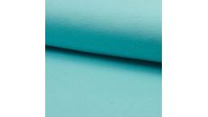 Gots Organic 1/1 Rib - Aqua