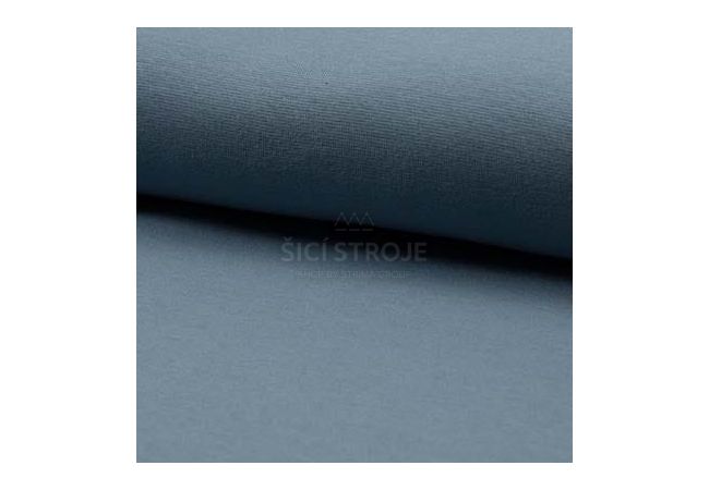Gots Organic 1/1 Rib - Dusty Blue