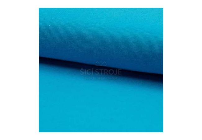 Gots Organic 1/1 Rib - Turquoise
