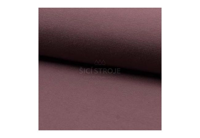 Gots Organic 1/1 Rib - Mauve