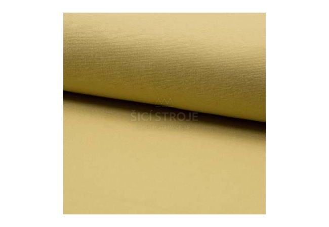 Gots Organic 1/1 Rib - Dusty Yellow