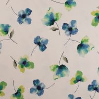 Organic Cotton/EA Jersey Digital - Flowers, Green