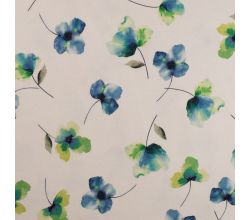 Organic Cotton/EA Jersey Digital - Flowers, Green