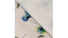 Organic Cotton/EA Jersey Digital - Flowers, Green