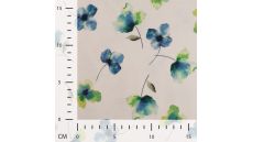 Organic Cotton/EA Jersey Digital - Flowers, Green