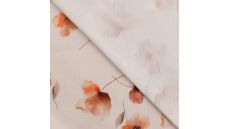Organic Cotton/EA Jersey Digital - Flowers, Coral