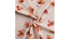 Organic Cotton/EA Jersey Digital - Flowers, Coral