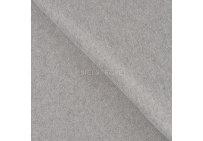 Organic Cotton Fleece - Mid Grey Melange