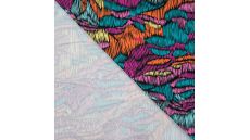 Viscose/Sp Jersey Print - Scratches, Fuchsia