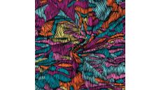 Viscose/Sp Jersey Print - Scratches, Fuchsia