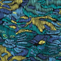 Viscose/Sp Jersey Print - Scratches, Royal