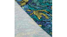 Viscose/Sp Jersey Print - Scratches, Royal