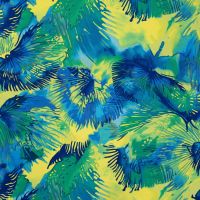 Viscose/Sp Jersey Print - Flowers, Royal