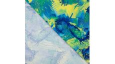 Viscose/Sp Jersey Print - Flowers, Royal