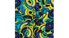 Viscose/Sp Jersey Print - Irregular Circle, Royal