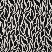 Viscose/Sp Jersey Print - Wrinkled, Black