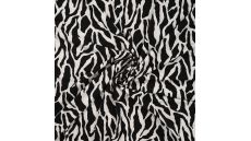 Viscose/Sp Jersey Print - Wrinkled, Black