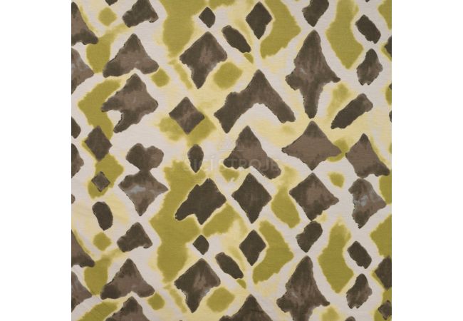 Viscose/Sp Jersey Print - Checks, Khaki