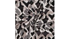 Viscose/Sp Jersey Print - Checks, Sand
