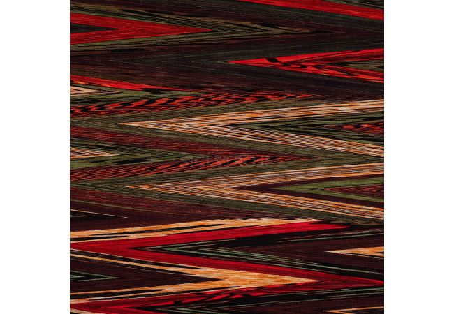 Viscose/EA Heavy Digi Print - Stripes, Red