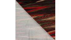 Viscose/EA Heavy Digi Print - Stripes, Red