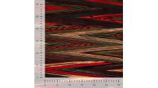 Viscose/EA Heavy Digi Print - Stripes, Red