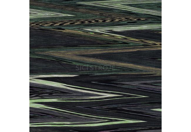 Viscose/EA Heavy Digi Print - Stripes, Grass