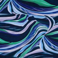 Viscose/EA Heavy Digi Print - Coral